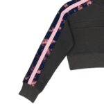 Cropped Khaki Hoodie with Stripe - Image 4
