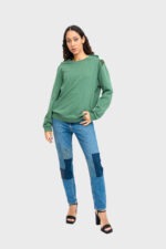 Green Crew with Stripes - Image 2