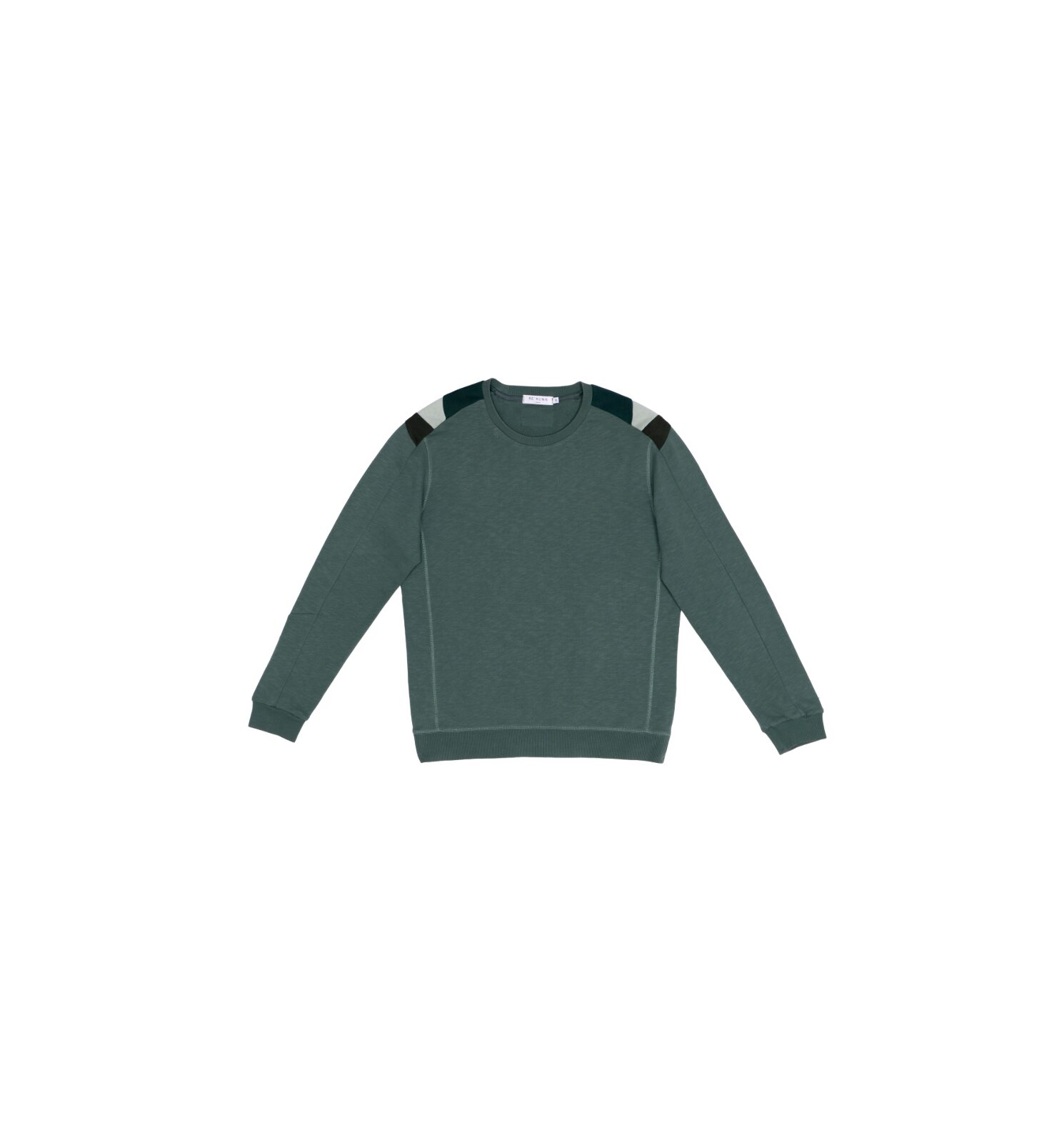 Green Crew with Stripes - Image 1