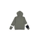Khaki Hoodie with Stripes - Image 2
