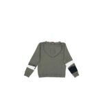 Khaki Hoodie with Stripes - Image 3