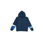 Navy Blue Hoodie with Stripes