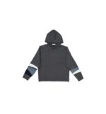 Grey Hoodie with Stripes