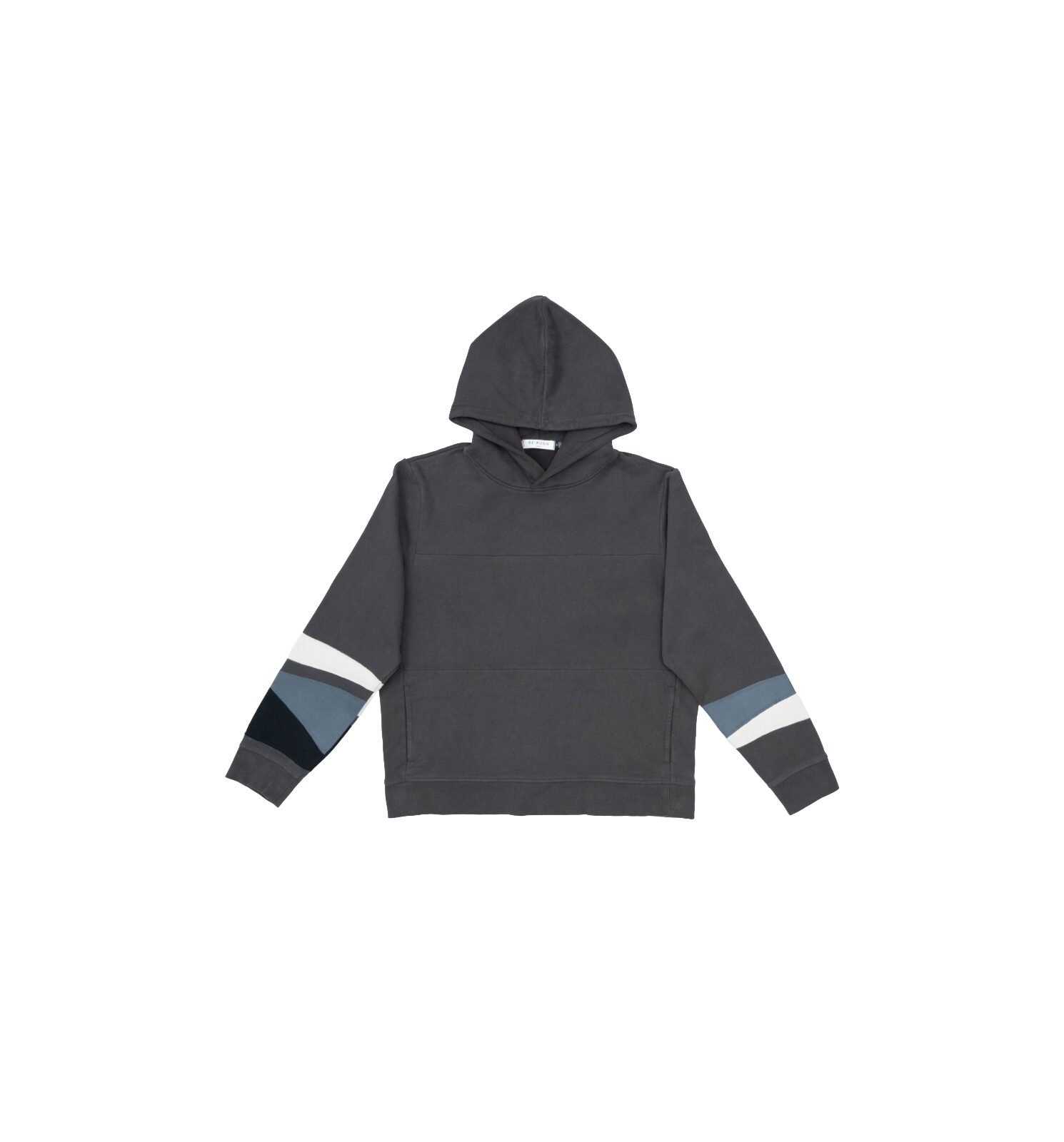 Grey Hoodie with Stripes - Image 1