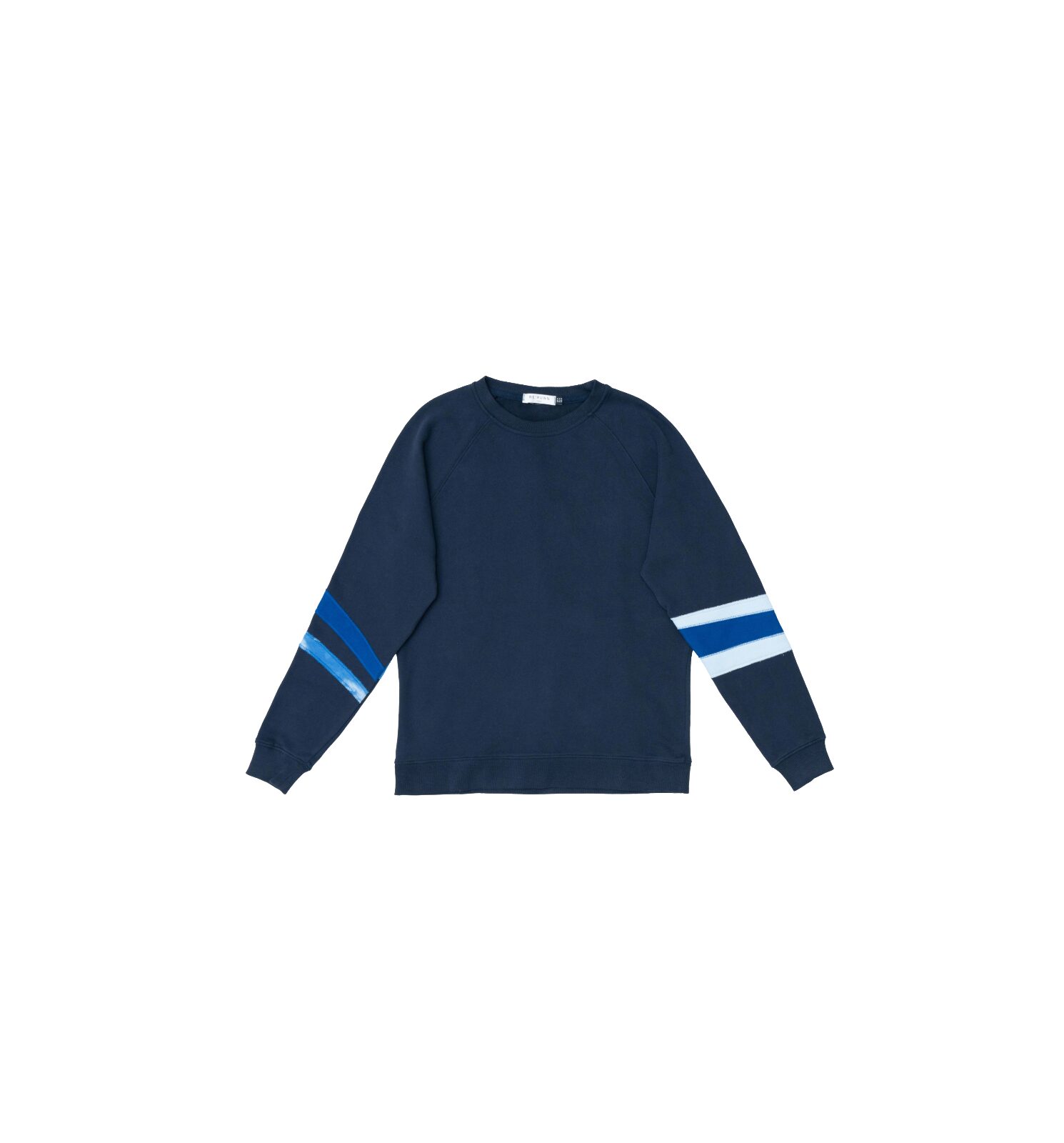 Navy Blue Crew with Stripes - Image 1