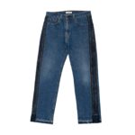 Dark Blue Denim with Sport Stripe