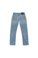 Mid Blue Denim with Sport Stripe - Image 2