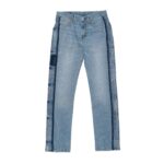Mid Blue Denim with Sport Stripe
