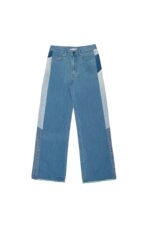 Mid Blue Denim with Side Panel